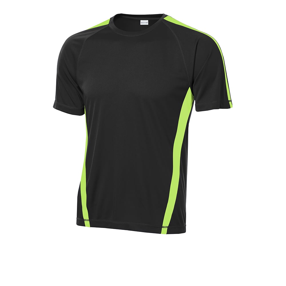 Sport - Tek ST351 PosiCharge Men's Colorblock Competitor T-Shirt - Gorvex.com