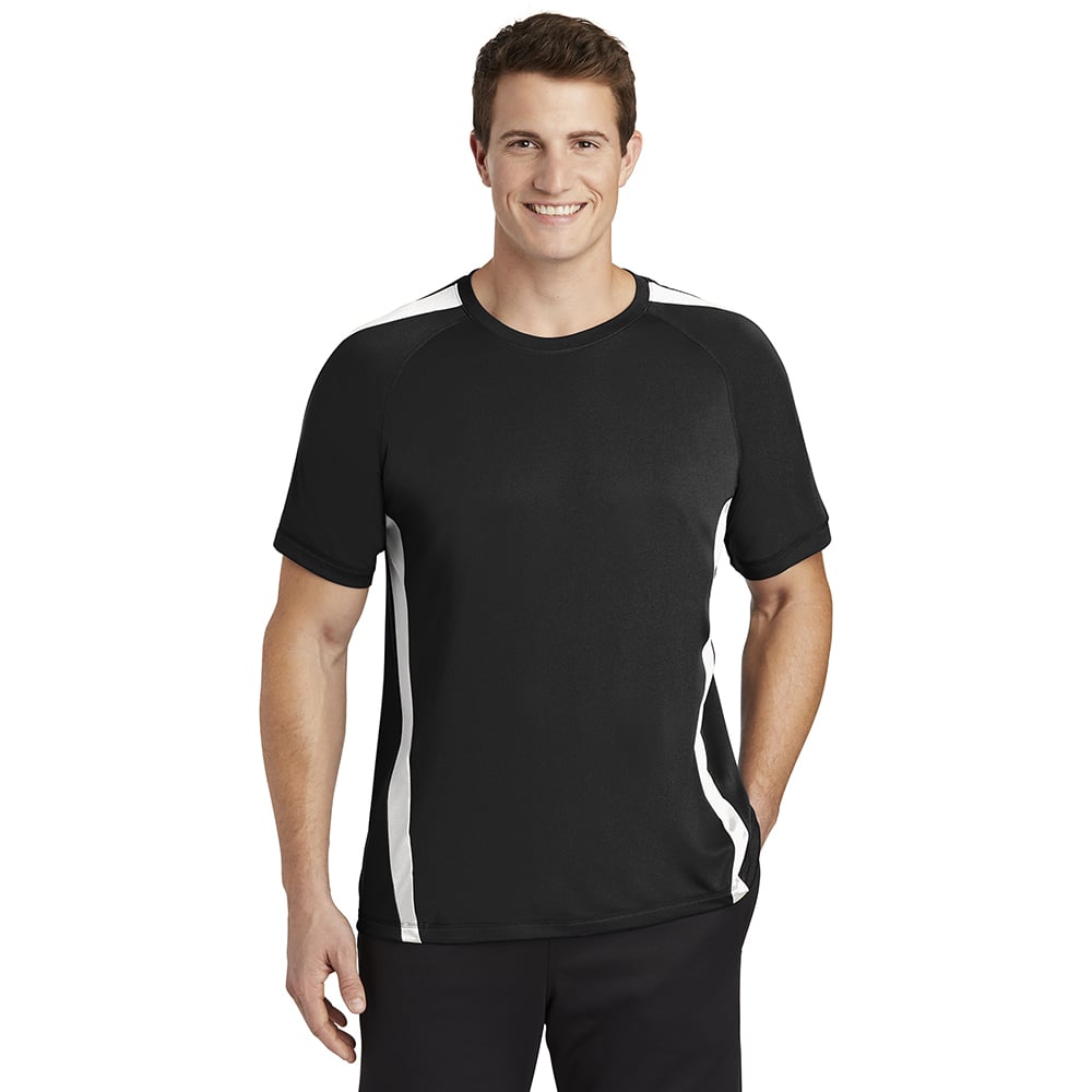 Sport - Tek ST351 PosiCharge Men's Colorblock Competitor T-Shirt - Gorvex.com