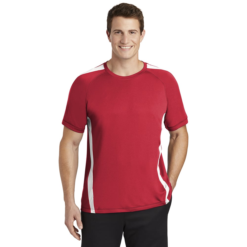 Sport - Tek ST351 PosiCharge Men's Colorblock Competitor T-Shirt - Gorvex.com
