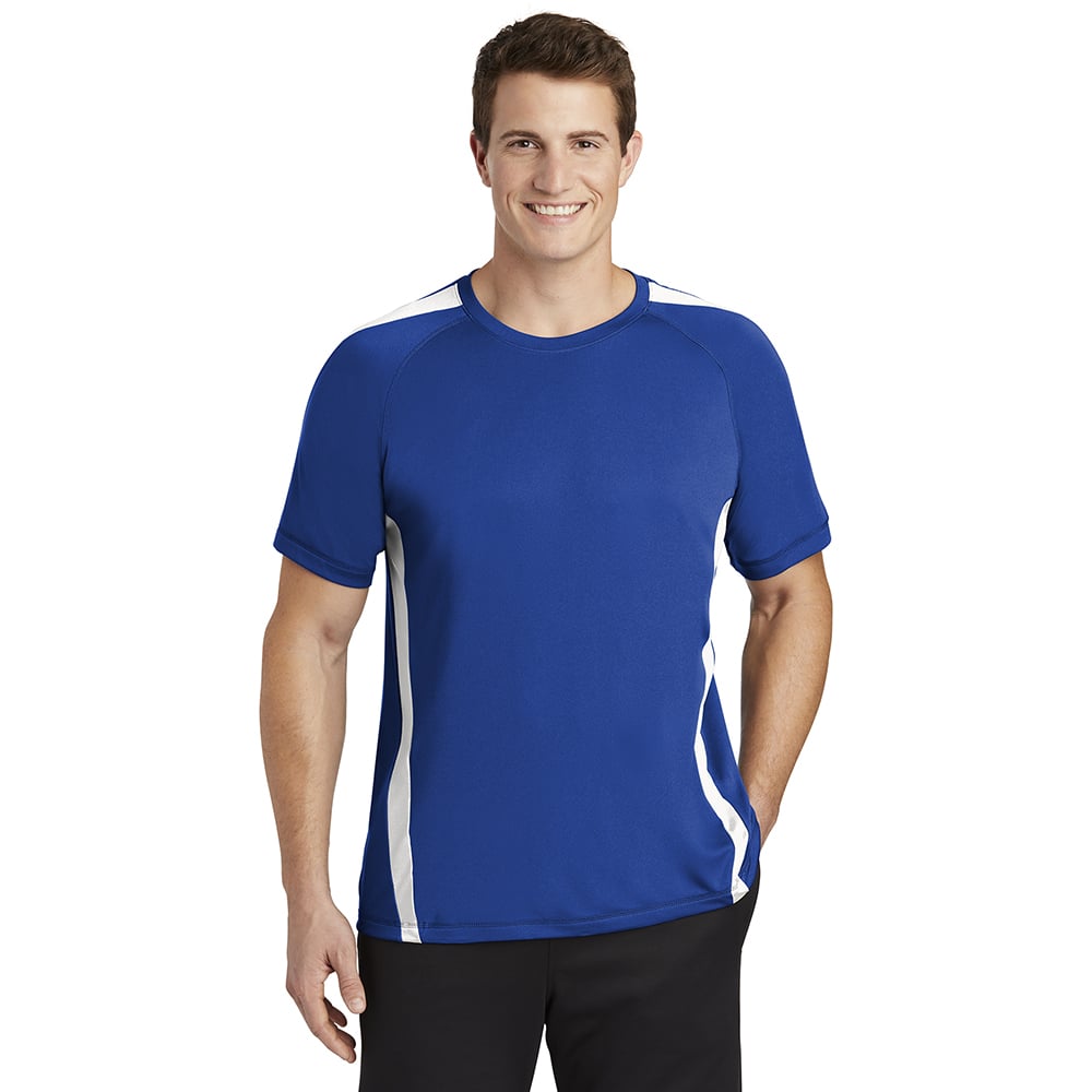 Sport - Tek ST351 PosiCharge Men's Colorblock Competitor T-Shirt - Gorvex.com