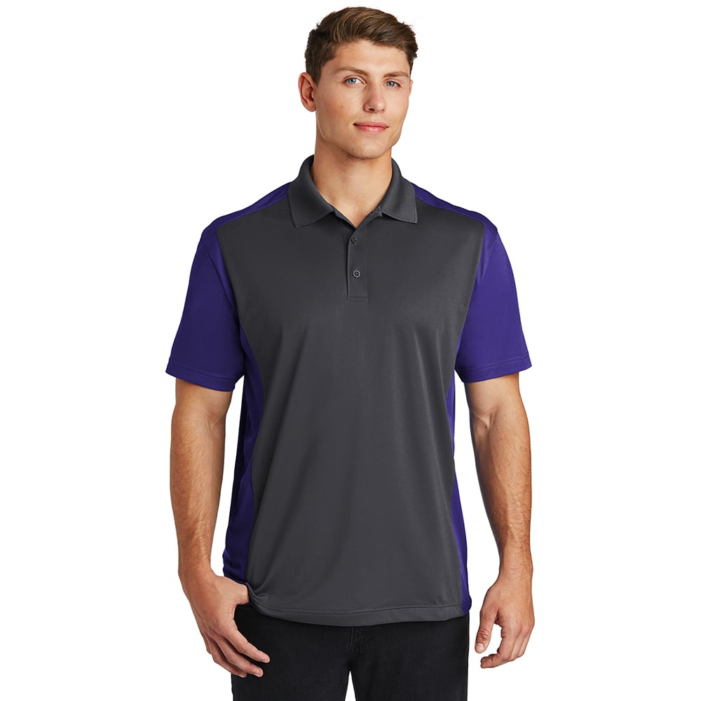 Sport - Tek ST652 Sport - Wick Colorblock Micropique Polo - Gorvex.com