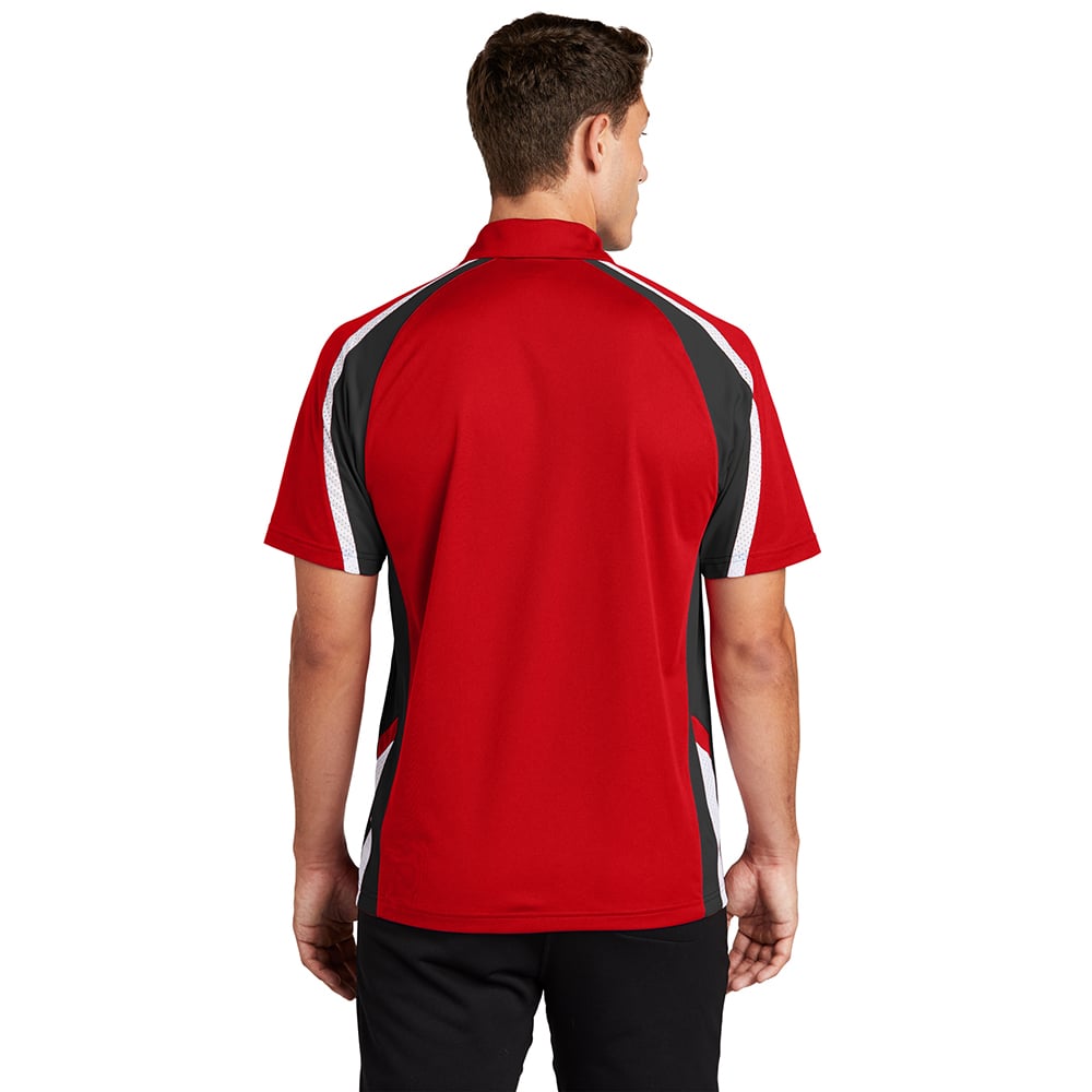 Sport - Tek ST654 Sport - Wick Raglan Tricolor Micropique Polo - Gorvex.com