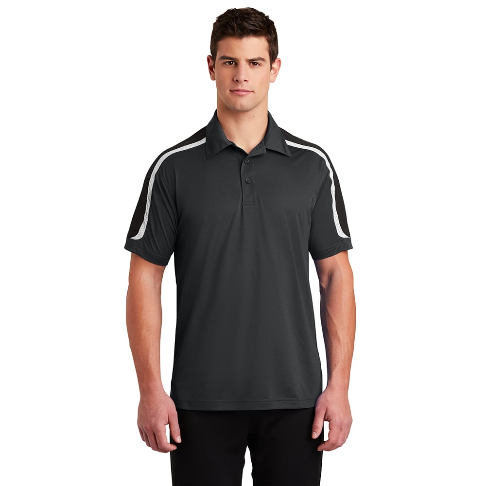Sport - Tek ST658 Sport - Wick Micropique Tricolor Shoulder Polo - Gorvex.com