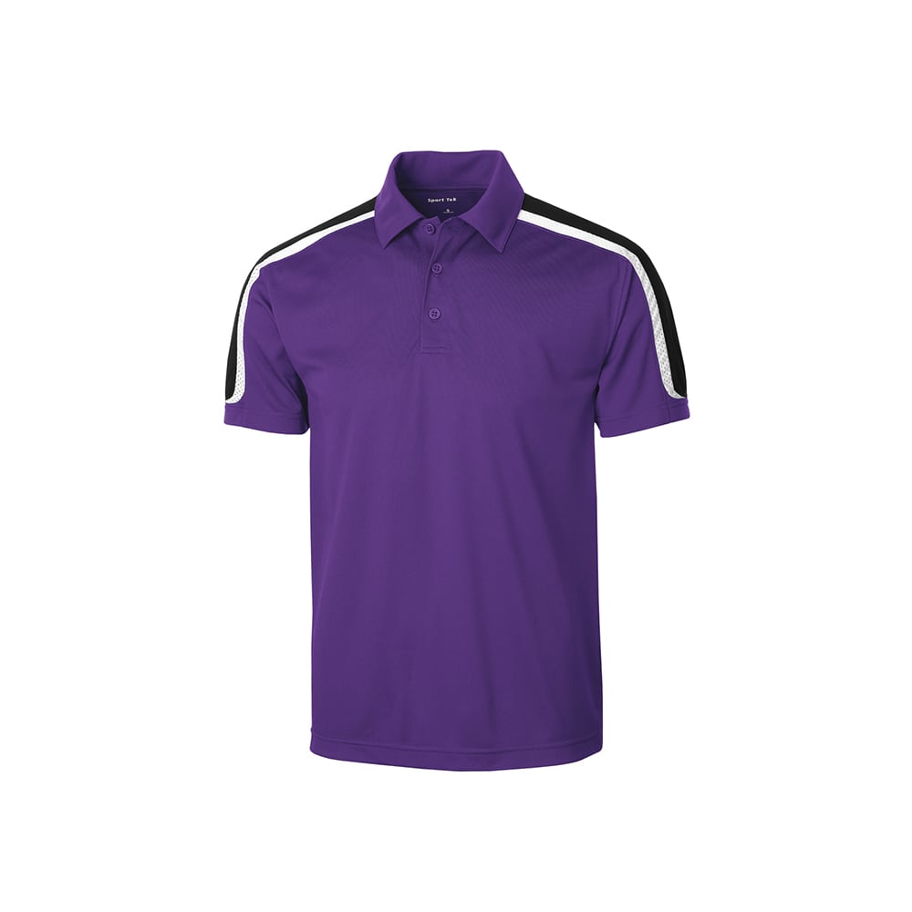 Sport - Tek ST658 Sport - Wick Micropique Tricolor Shoulder Polo - Gorvex.com