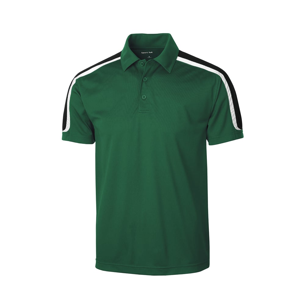 Sport - Tek ST658 Sport - Wick Micropique Tricolor Shoulder Polo - Gorvex.com