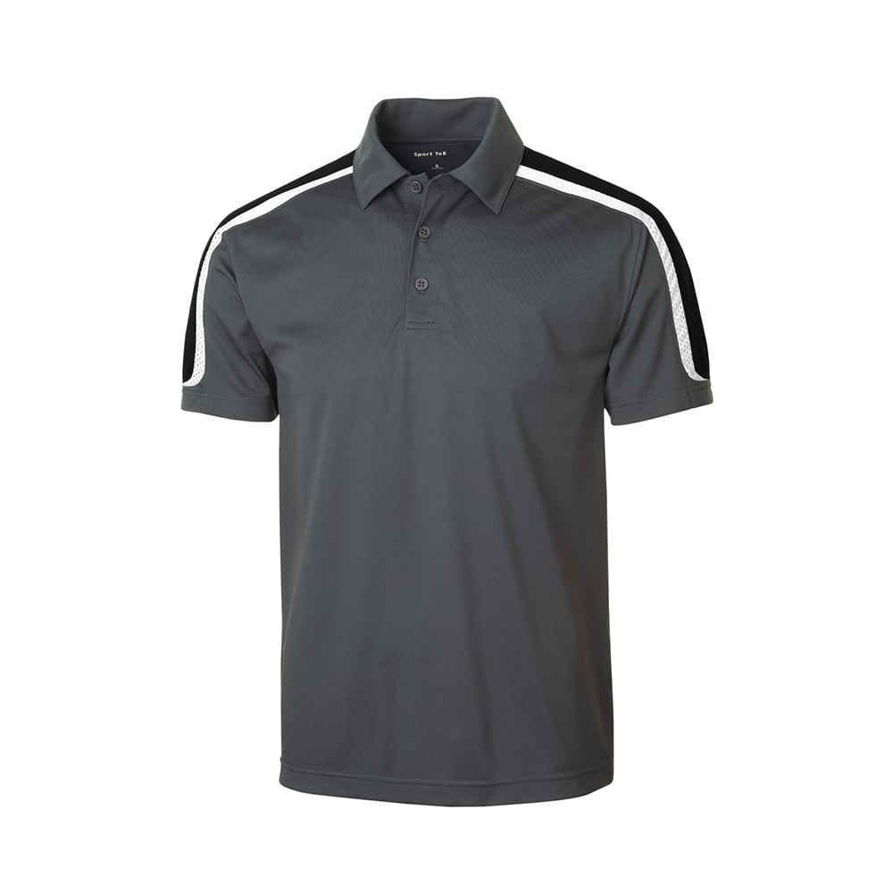 Sport - Tek ST658 Sport - Wick Micropique Tricolor Shoulder Polo - Gorvex.com