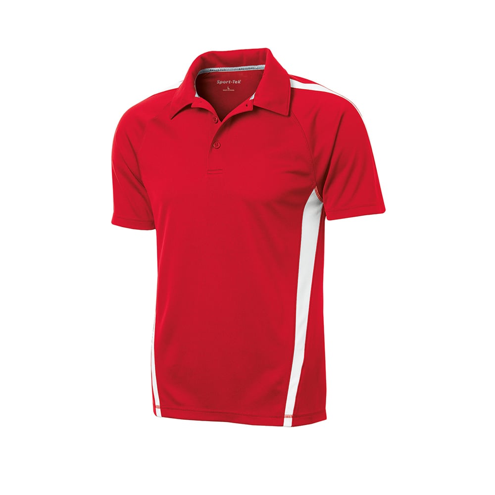Sport - Tek ST685 PosiCharge Raglan Colorblock Micro - Mesh Polo - Gorvex.com