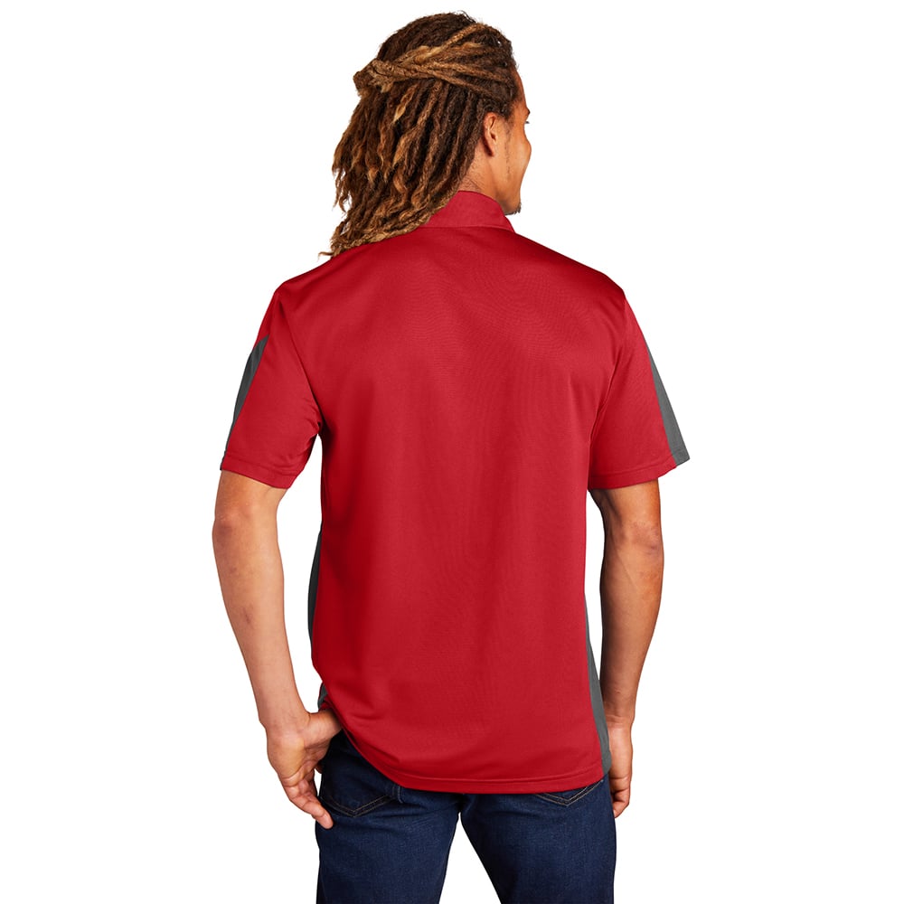 Sport - Tek ST695 PosiCharge Active Textured Colorblock Polo - Gorvex.com
