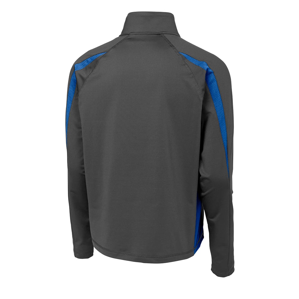 Sport - Tek ST851 Sport - Wick Stretch Half - Zip Colorblock Pullover - Gorvex.com