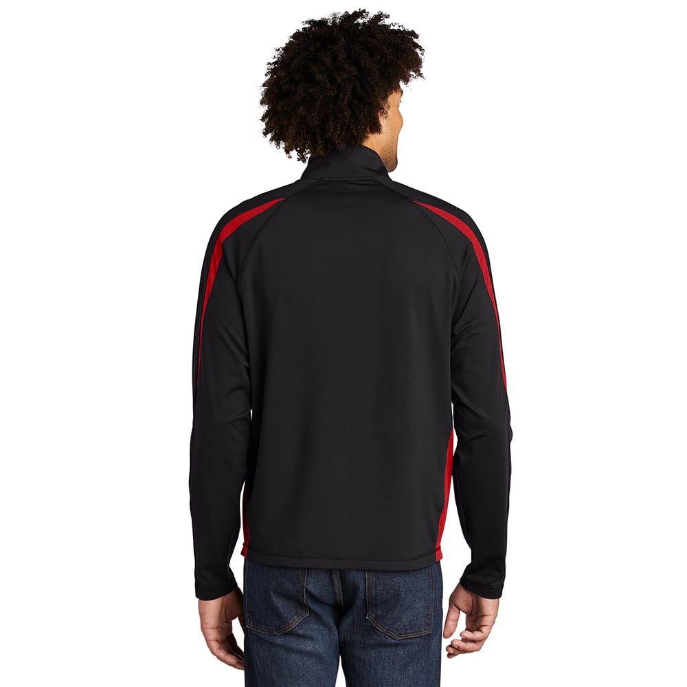 Sport - Tek ST851 Sport - Wick Stretch Half - Zip Colorblock Pullover - Gorvex.com
