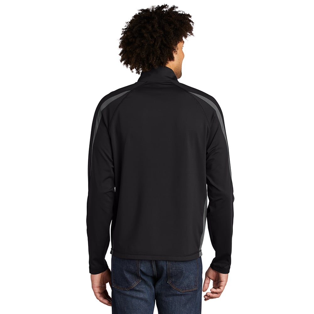 Sport - Tek ST851 Sport - Wick Stretch Half - Zip Colorblock Pullover - Gorvex.com