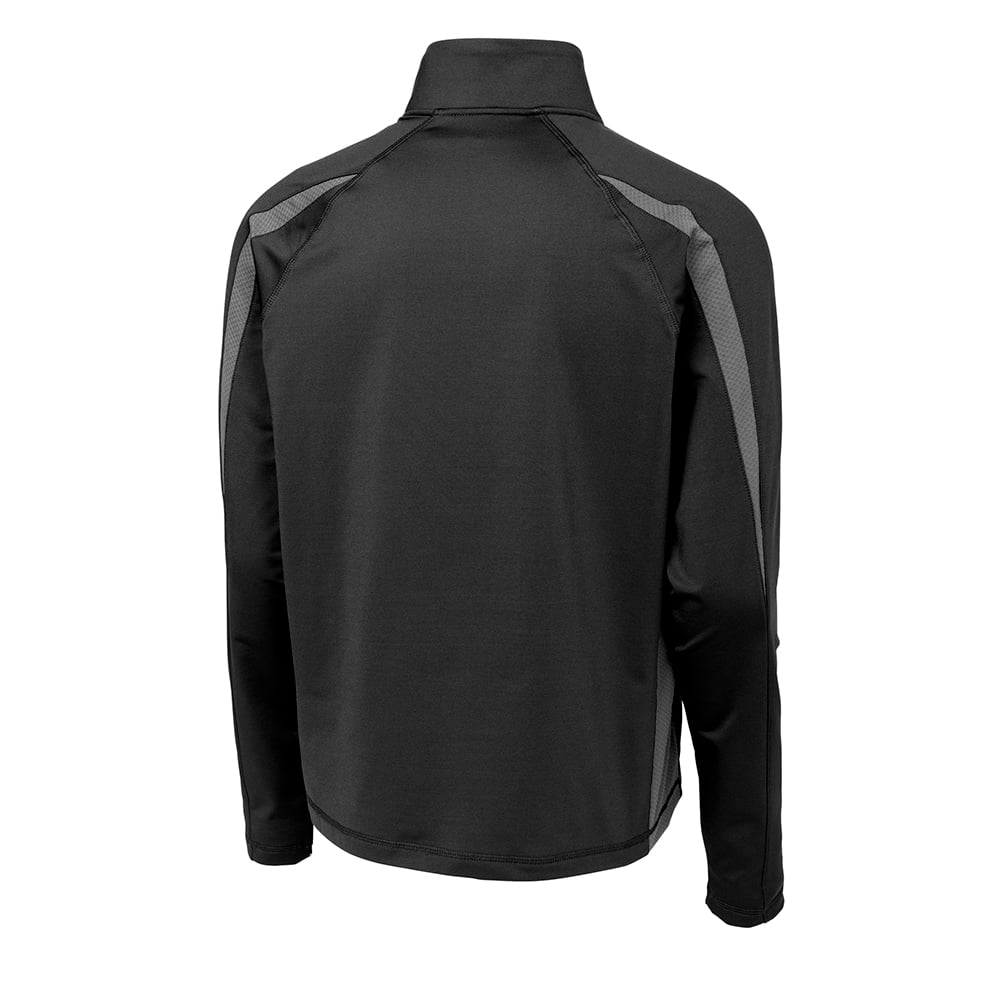 Sport - Tek ST851 Sport - Wick Stretch Half - Zip Colorblock Pullover - Gorvex.com