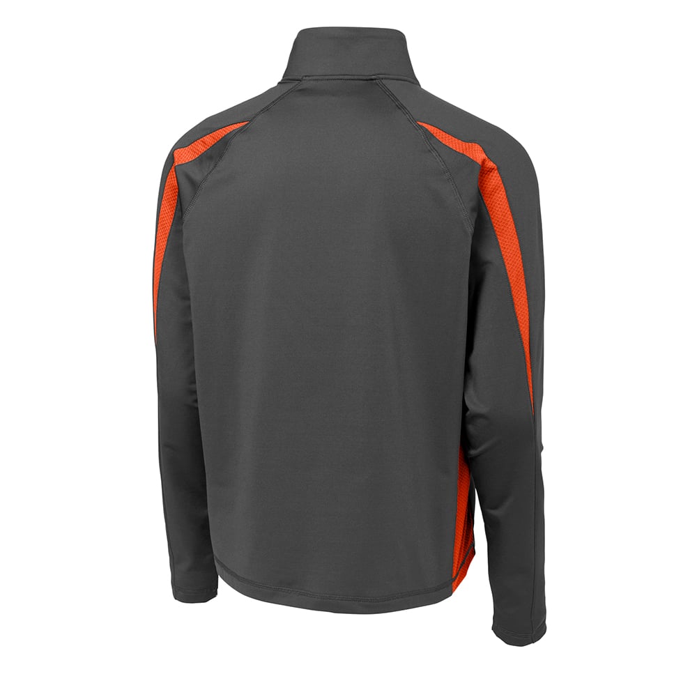 Sport - Tek ST851 Sport - Wick Stretch Half - Zip Colorblock Pullover - Gorvex.com