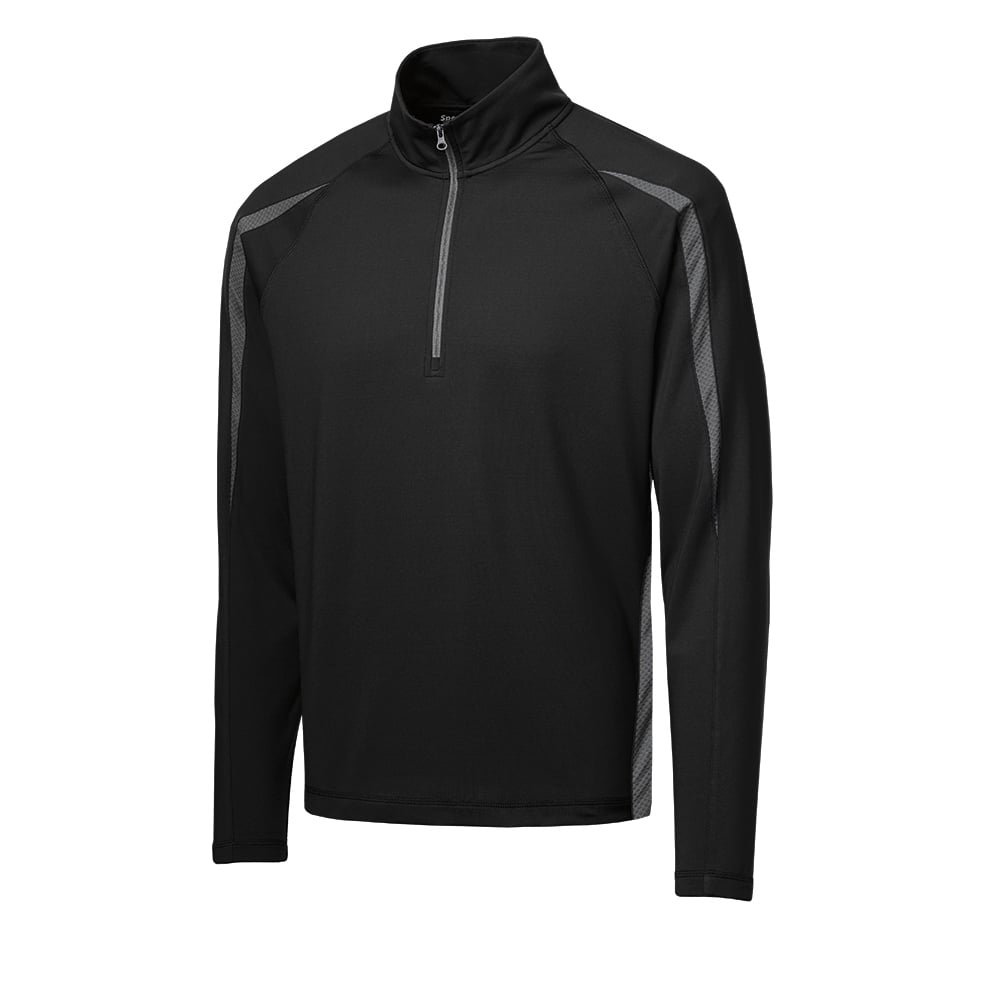 Sport - Tek ST851 Sport - Wick Stretch Half - Zip Colorblock Pullover - Gorvex.com