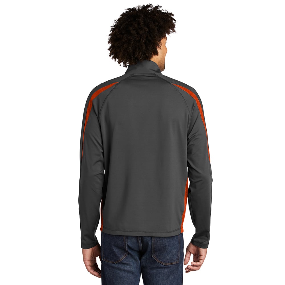 Sport - Tek ST851 Sport - Wick Stretch Half - Zip Colorblock Pullover - Gorvex.com