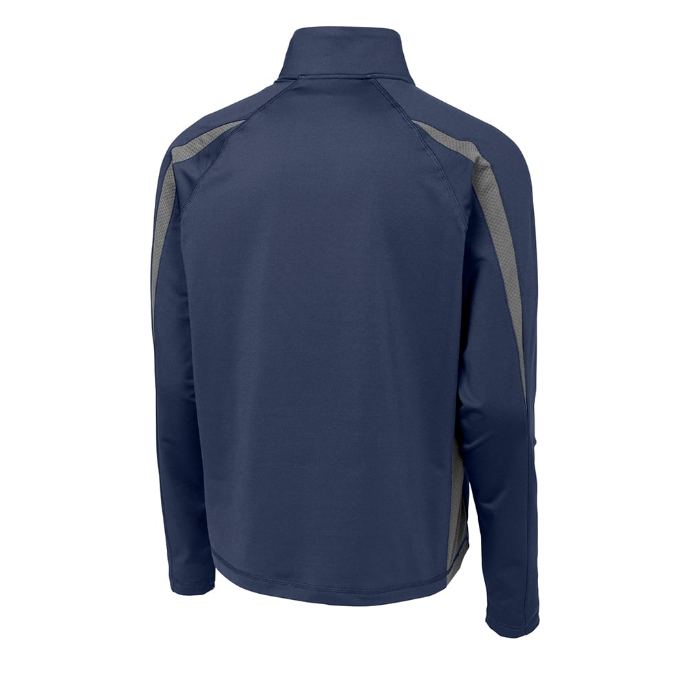 Sport - Tek ST851 Sport - Wick Stretch Half - Zip Colorblock Pullover - Gorvex.com