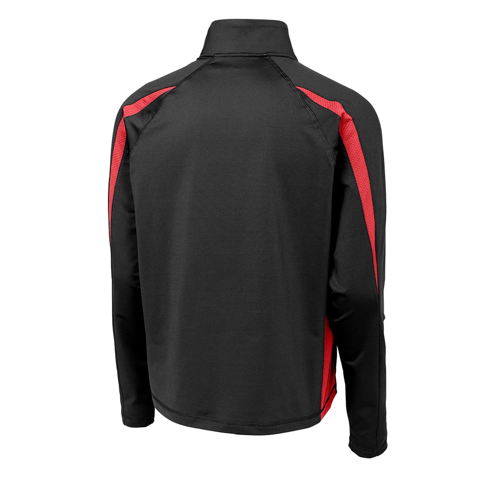 Sport - Tek ST851 Sport - Wick Stretch Half - Zip Colorblock Pullover - Gorvex.com