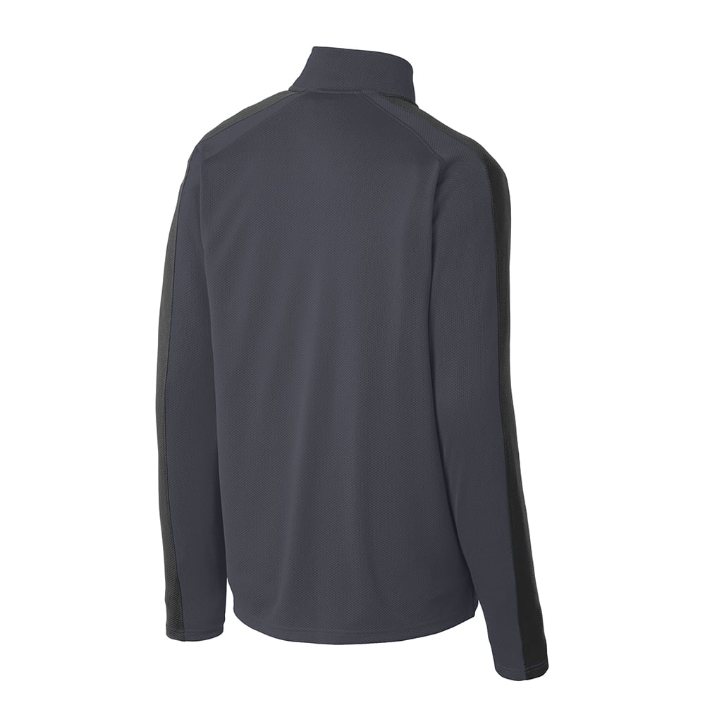 Sport - Tek ST861 Sport - Wick Textured Colorblock Quarter - Zip Pullover - Gorvex.com