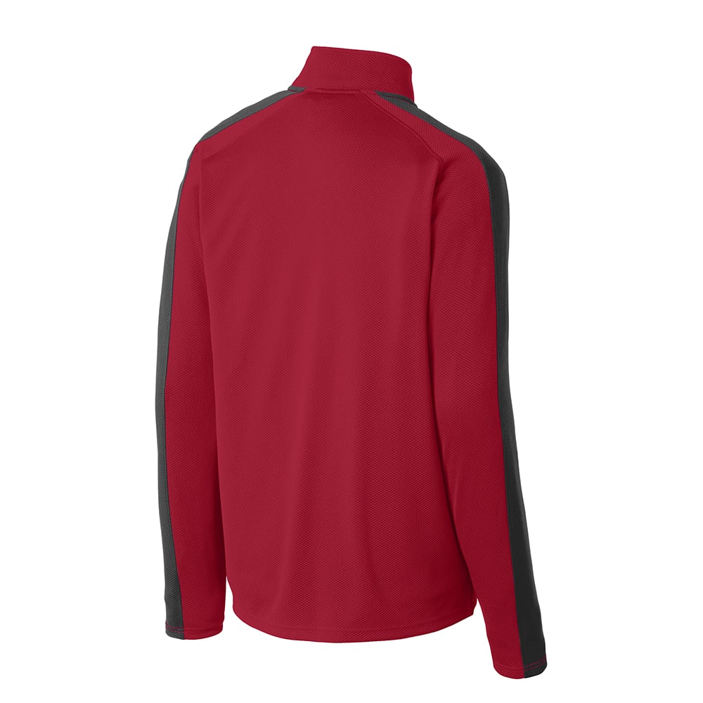 Sport - Tek ST861 Sport - Wick Textured Colorblock Quarter - Zip Pullover - Gorvex.com