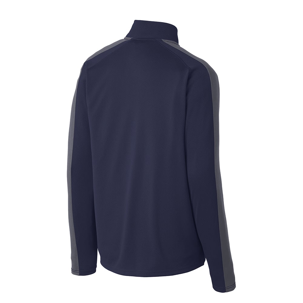 Sport - Tek ST861 Sport - Wick Textured Colorblock Quarter - Zip Pullover - Gorvex.com