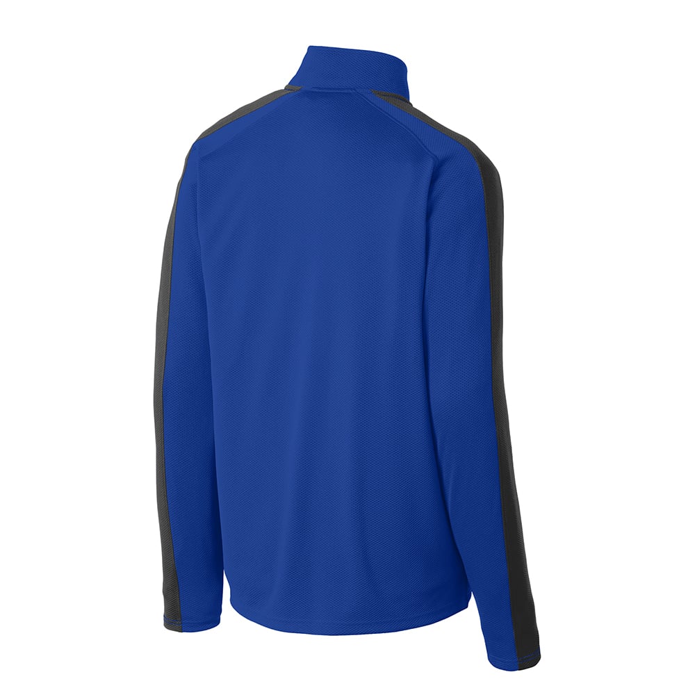 Sport - Tek ST861 Sport - Wick Textured Colorblock Quarter - Zip Pullover - Gorvex.com
