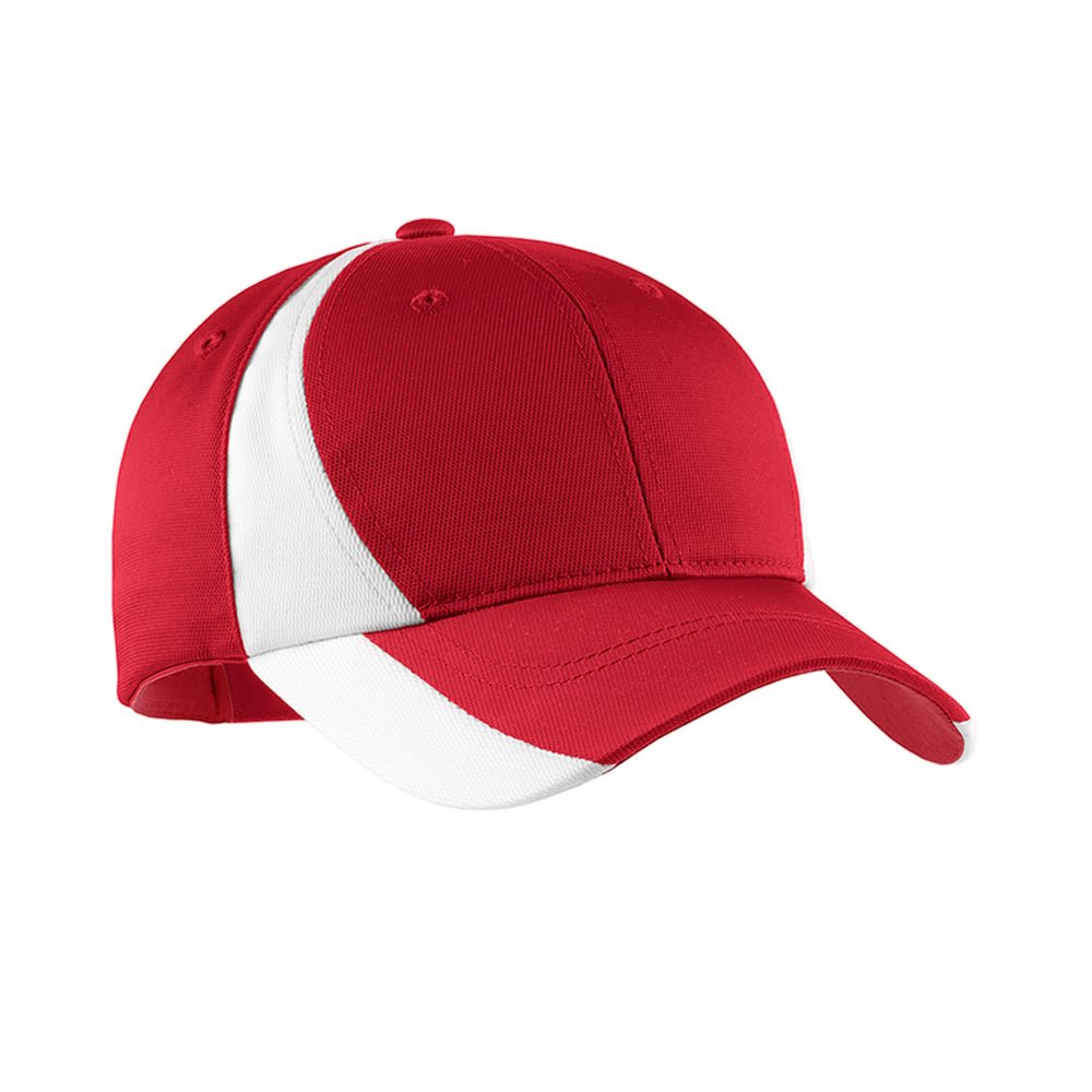 Sport - Tek STC11 Dry Zone Nylon Colorblock Structured Adjustable Cap - Gorvex.com