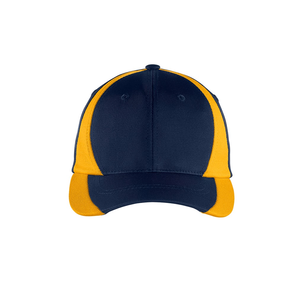 Sport - Tek STC11 Dry Zone Nylon Colorblock Structured Adjustable Cap - Gorvex.com
