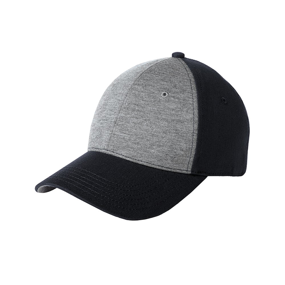 Sport - Tek STC18 Heathered Jersey Front Structured Adjustable Cap - Gorvex.com
