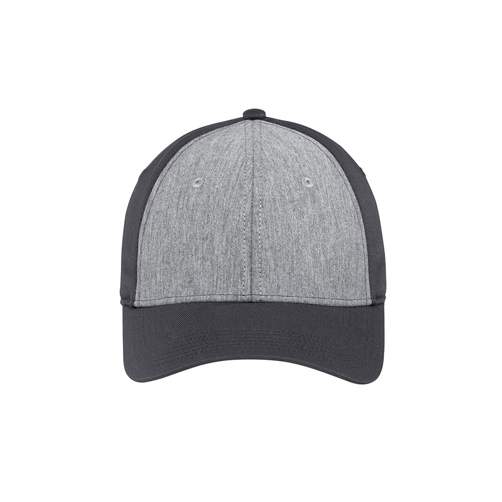 Sport - Tek STC18 Heathered Jersey Front Structured Adjustable Cap - Gorvex.com
