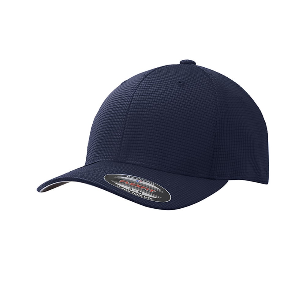 Sport - Tek STC33 Flexfit Grid Texture Stretch Fitted Cap - Gorvex.com