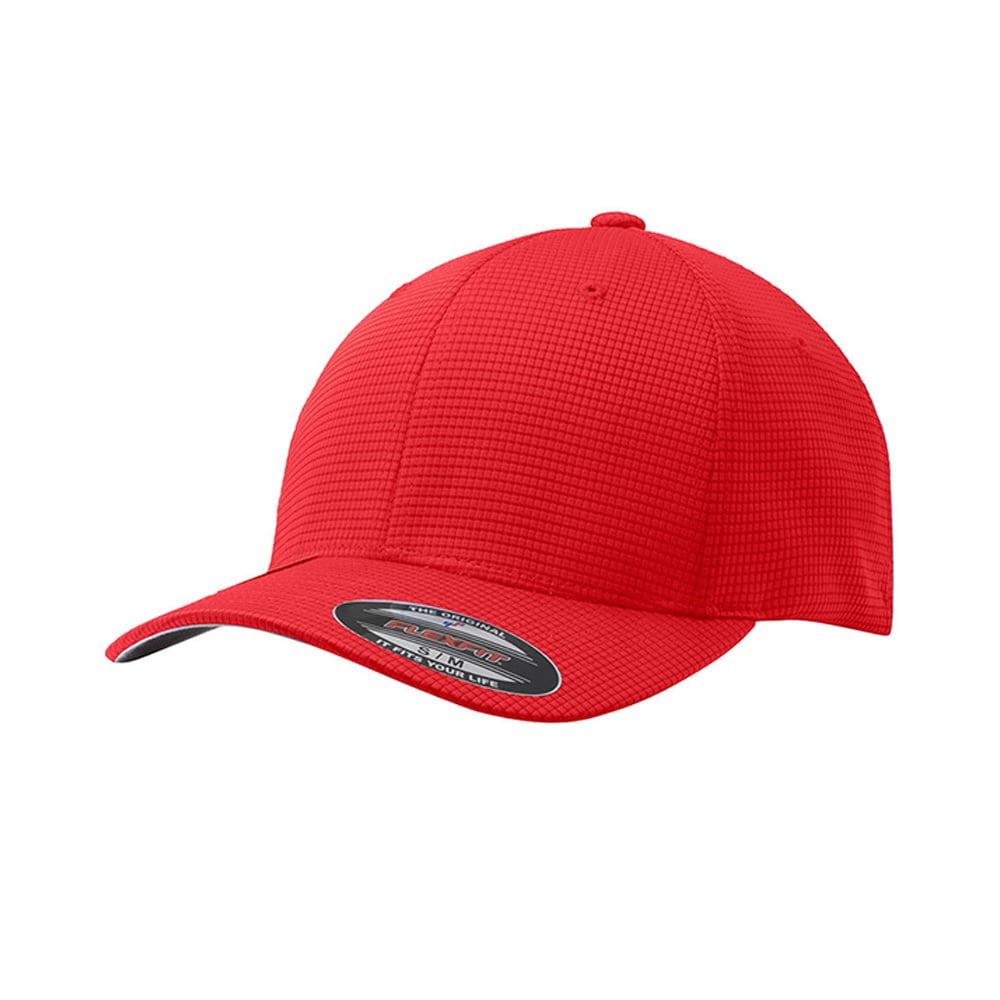 Sport - Tek STC33 Flexfit Grid Texture Stretch Fitted Cap - Gorvex.com