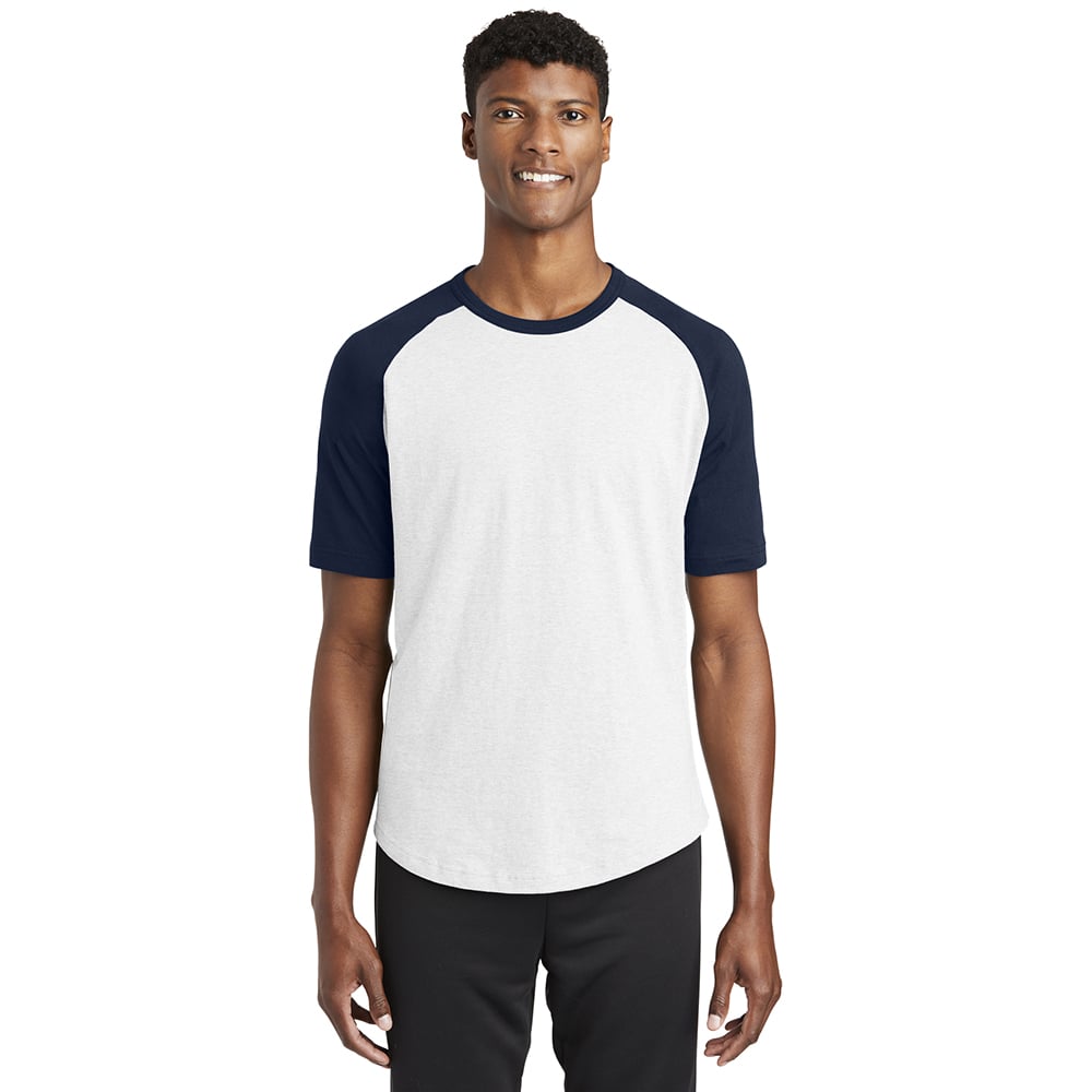 Sport - Tek T201 Colorblock Raglan 3/4 Short Sleeve Jersey - Gorvex.com