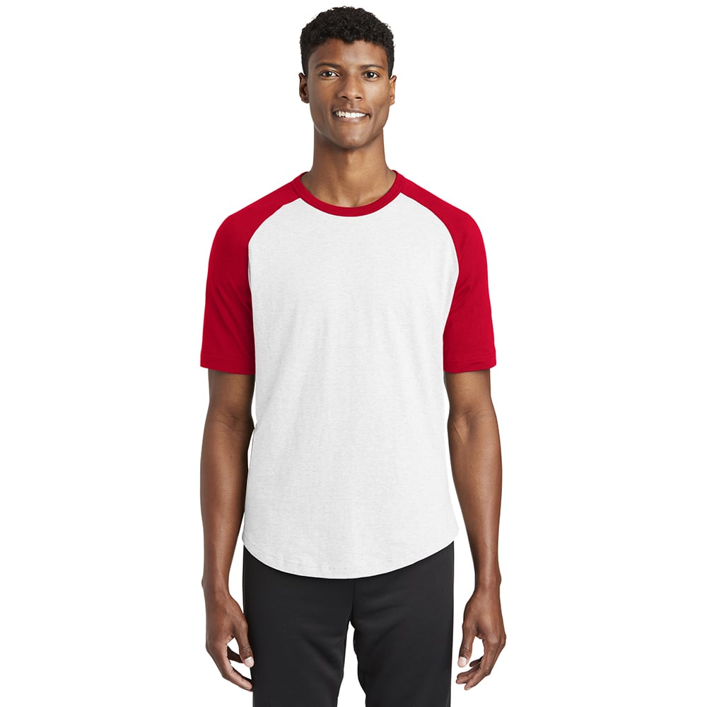 Sport - Tek T201 Colorblock Raglan 3/4 Short Sleeve Jersey - Gorvex.com