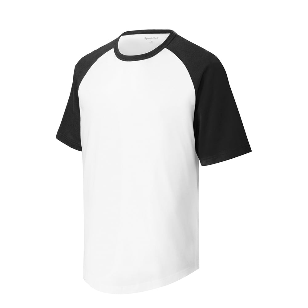 Sport - Tek T201 Colorblock Raglan 3/4 Short Sleeve Jersey - Gorvex.com