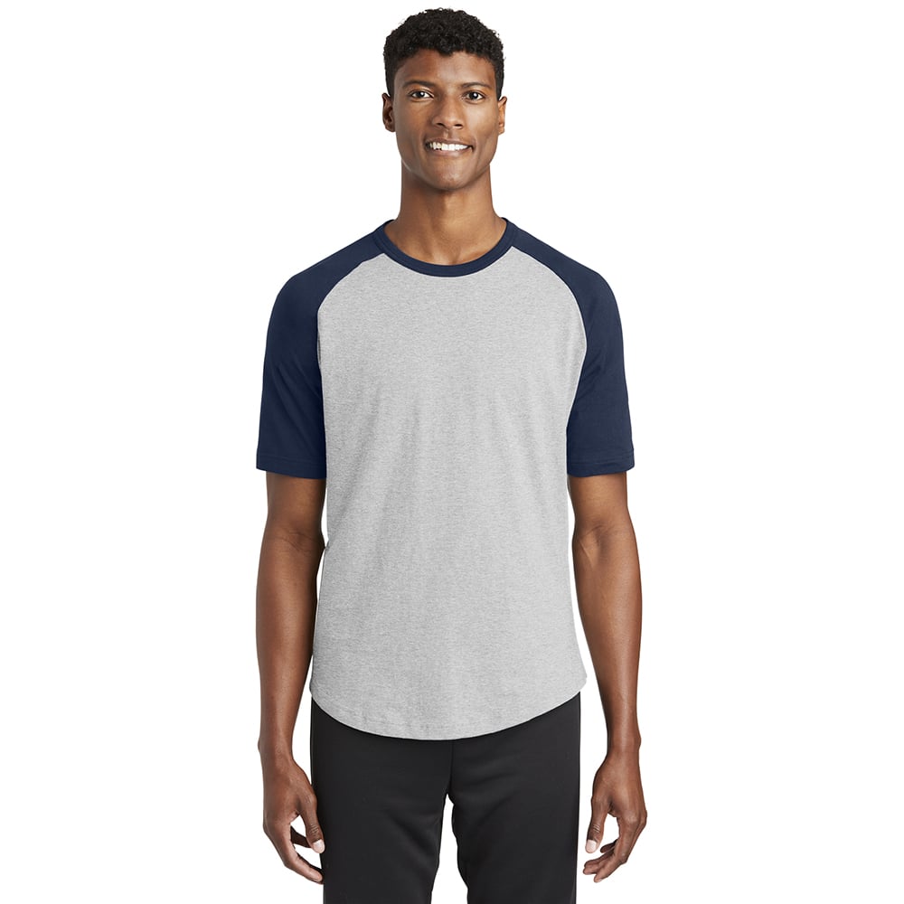 Sport - Tek T201 Colorblock Raglan 3/4 Short Sleeve Jersey - Gorvex.com