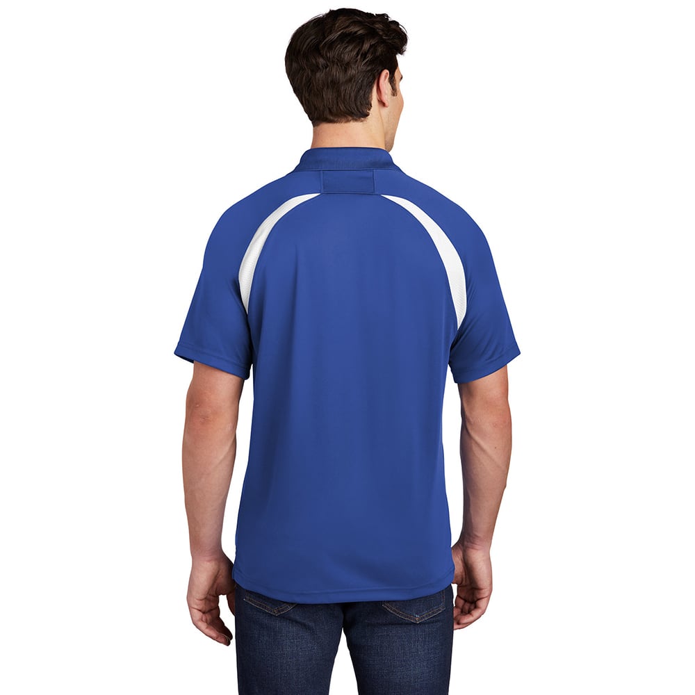 Sport - Tek T476 Dry Zone Colorblock Raglan Polo with 3 - Button Placket - Gorvex.com