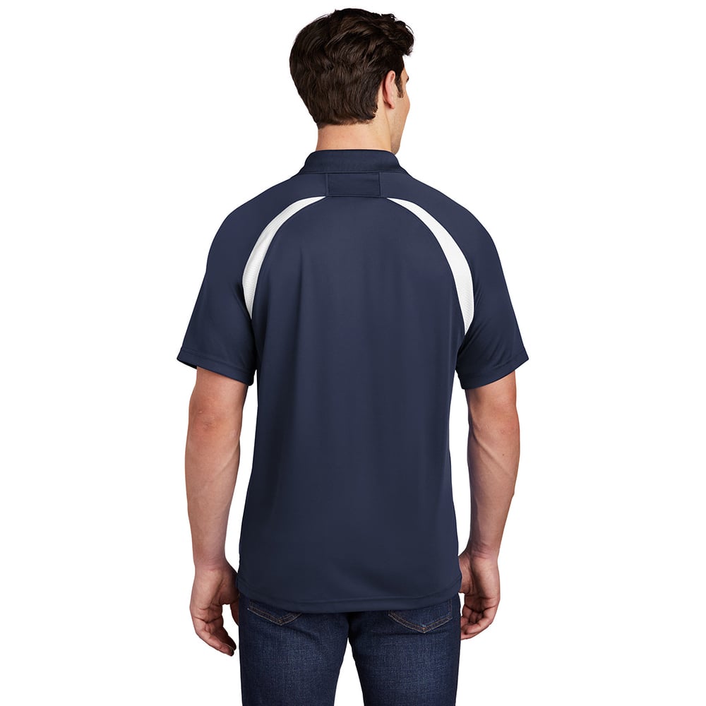 Sport - Tek T476 Dry Zone Colorblock Raglan Polo with 3 - Button Placket - Gorvex.com