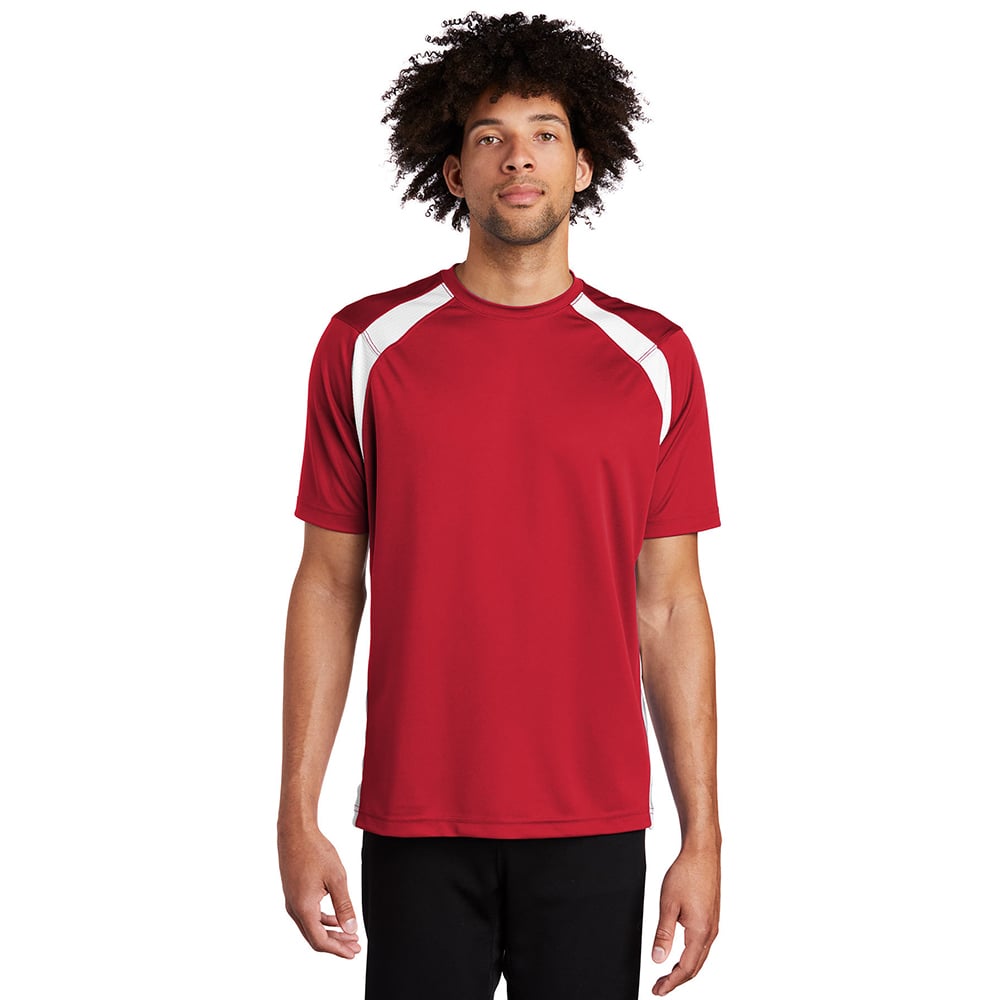 Sport - Tek T478 Dry Zone Modified Raglan Sleeves Colorblock Crew Shirt - Gorvex.com