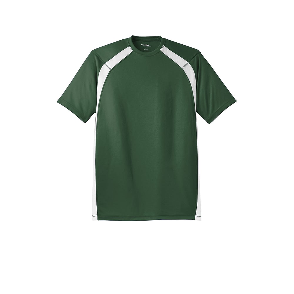 Sport - Tek T478 Dry Zone Modified Raglan Sleeves Colorblock Crew Shirt - Gorvex.com