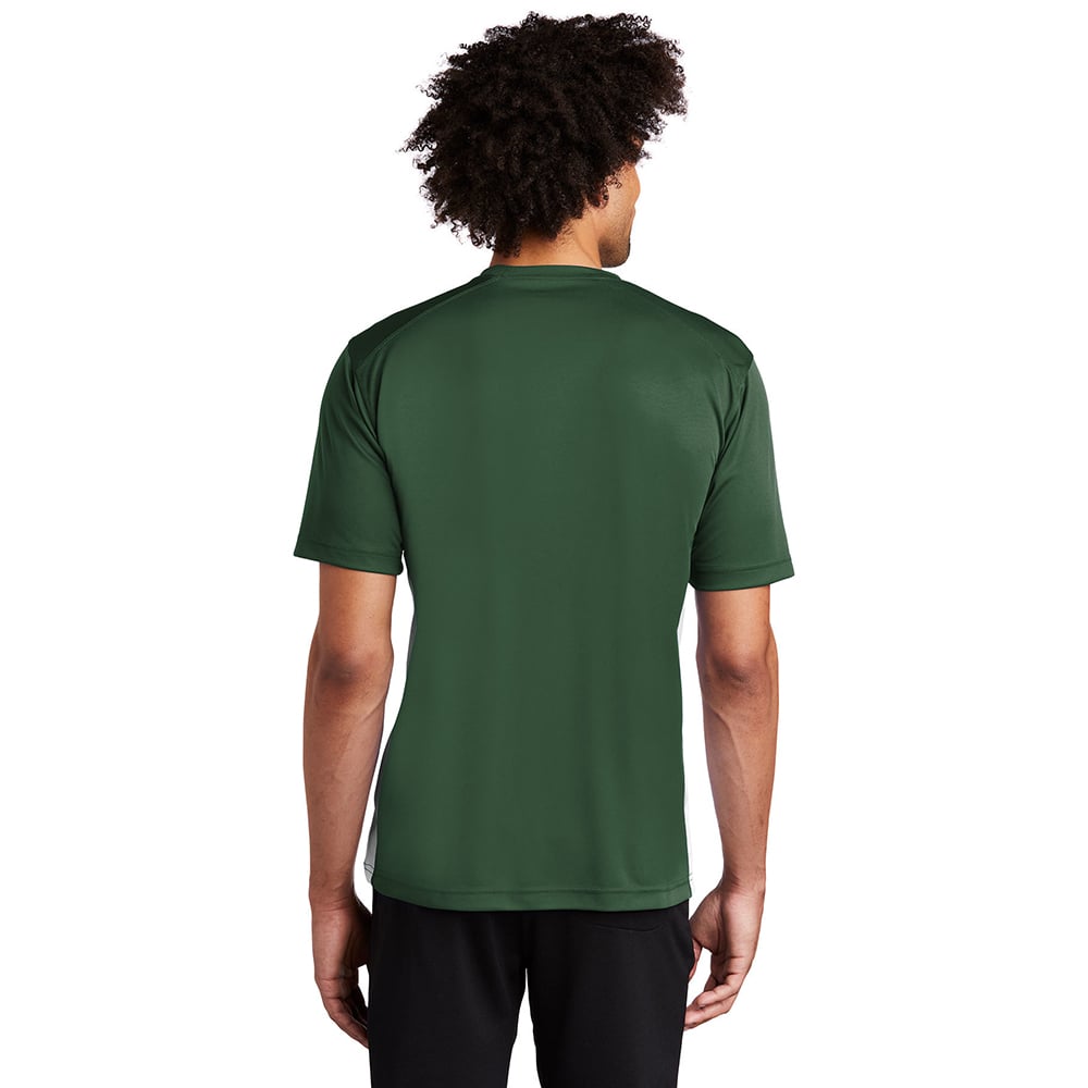 Sport - Tek T478 Dry Zone Modified Raglan Sleeves Colorblock Crew Shirt - Gorvex.com