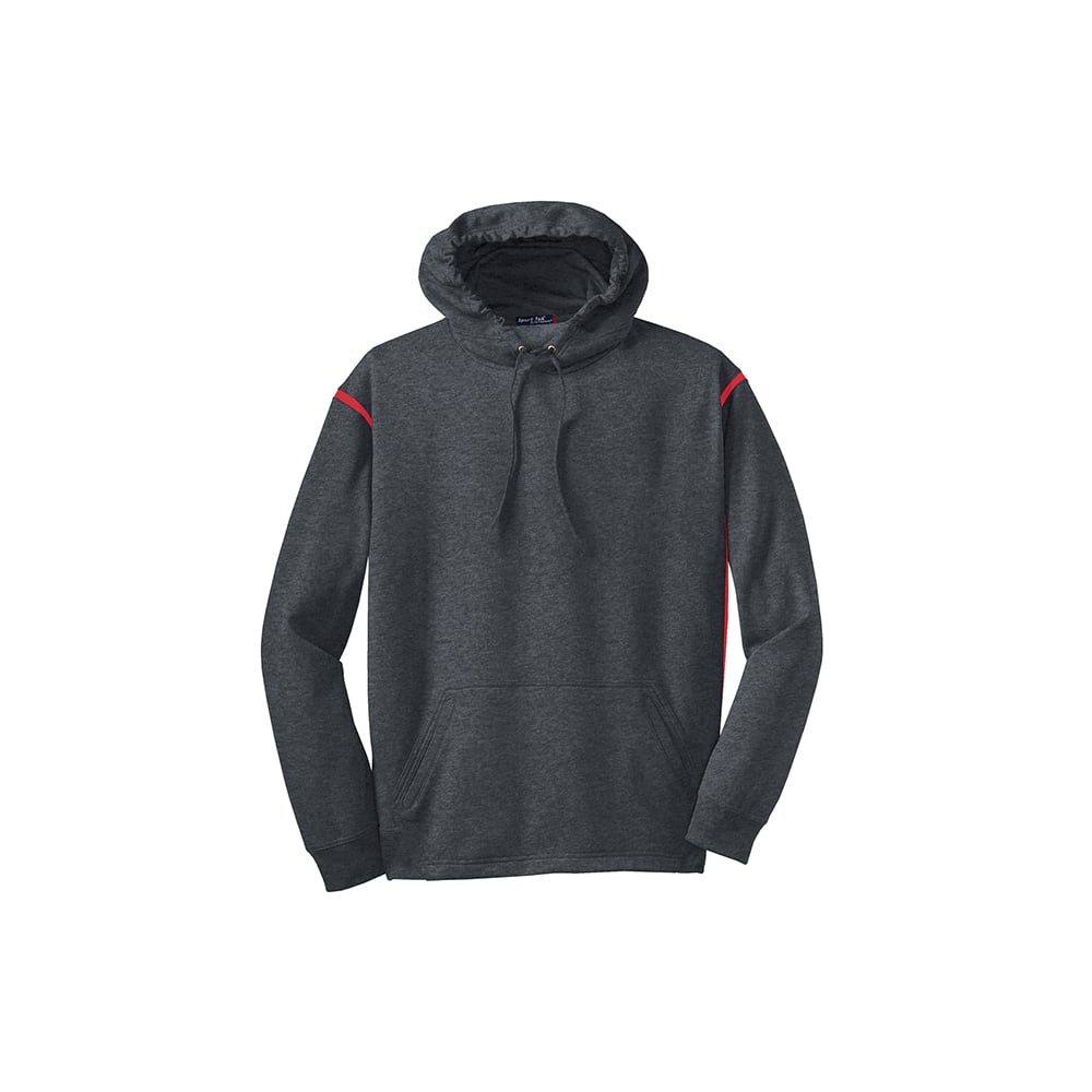Sport - Tek TST246 Tall Tech Fleece Colorblock Hooded Sweatshirt - Gorvex.com
