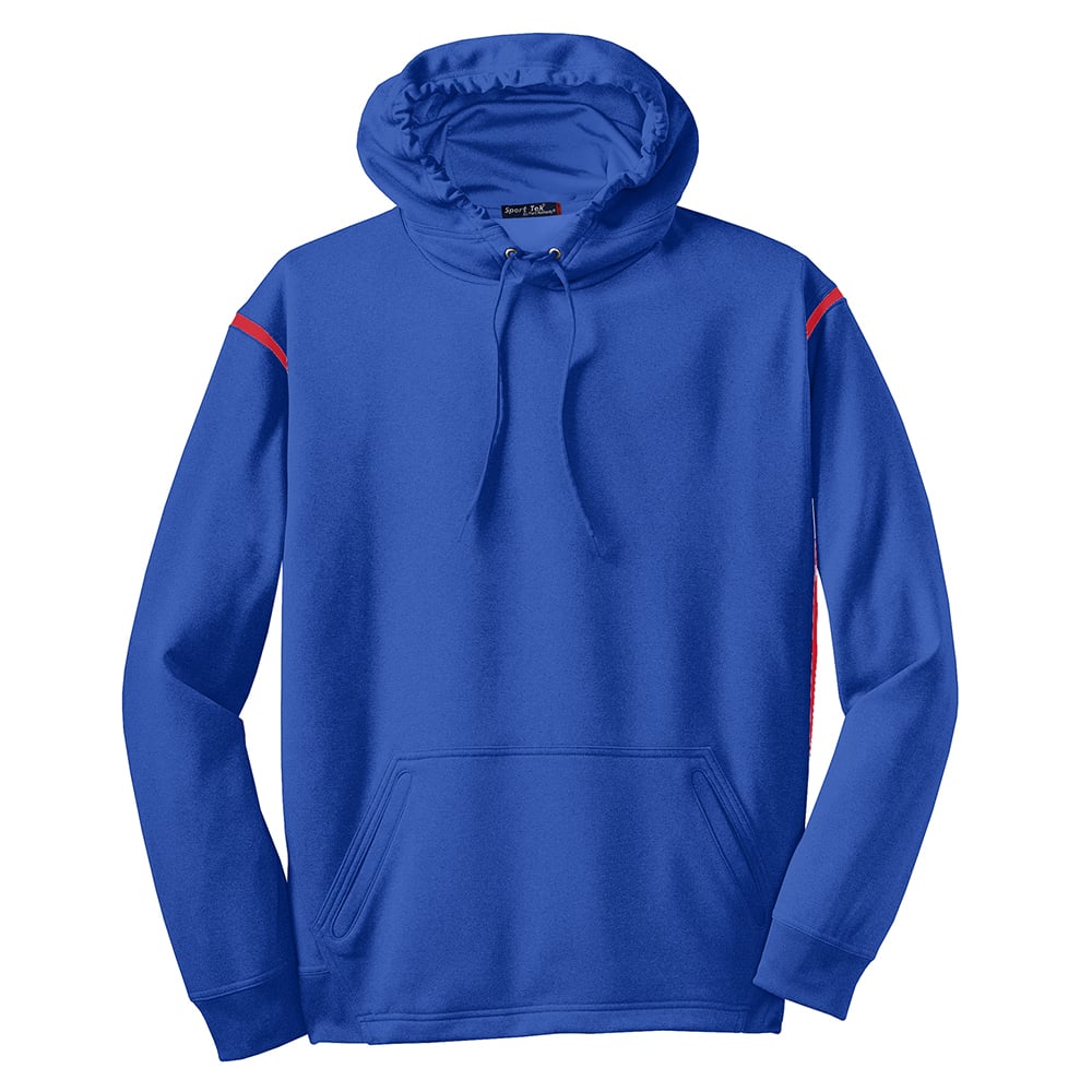 Sport - Tek TST246 Tall Tech Fleece Colorblock Hooded Sweatshirt - Gorvex.com