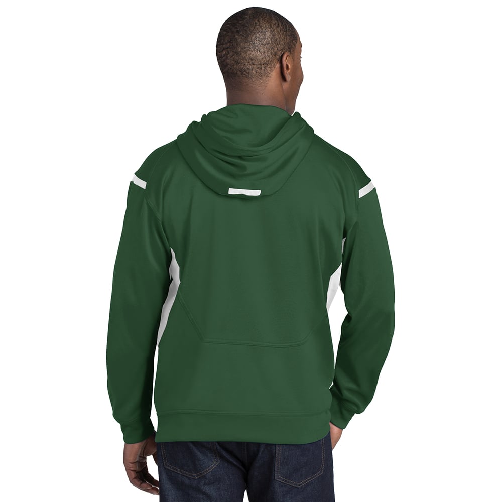 Sport - Tek TST246 Tall Tech Fleece Colorblock Hooded Sweatshirt - Gorvex.com