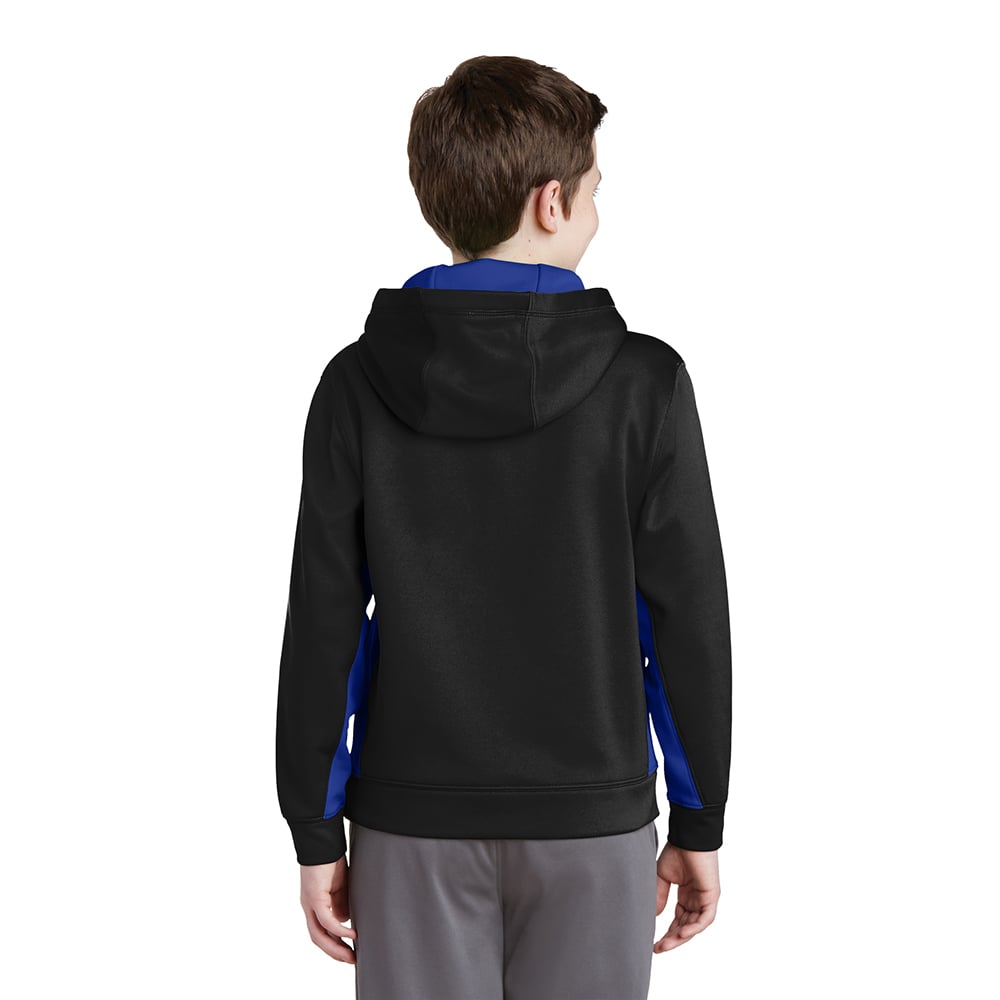 Sport - Tek YST235 Youth Sport - Wick Fleece Colorblock Hooded Pullover - Gorvex.com