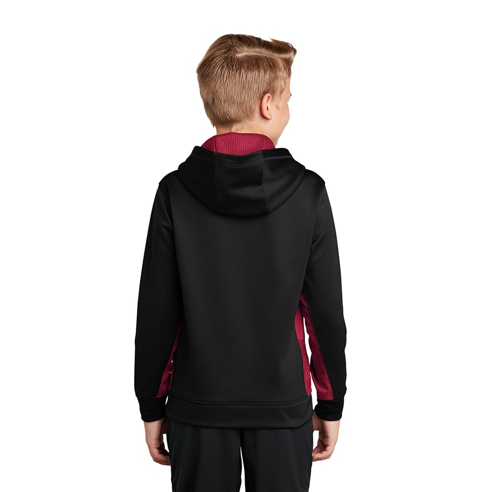 Sport - Tek YST239 Youth Sport - Wick CamoHex Fleece Colorblock Pullover - Gorvex.com