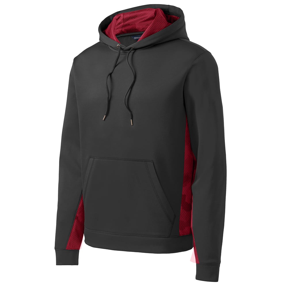 Sport - Tek YST239 Youth Sport - Wick CamoHex Fleece Colorblock Pullover - Gorvex.com