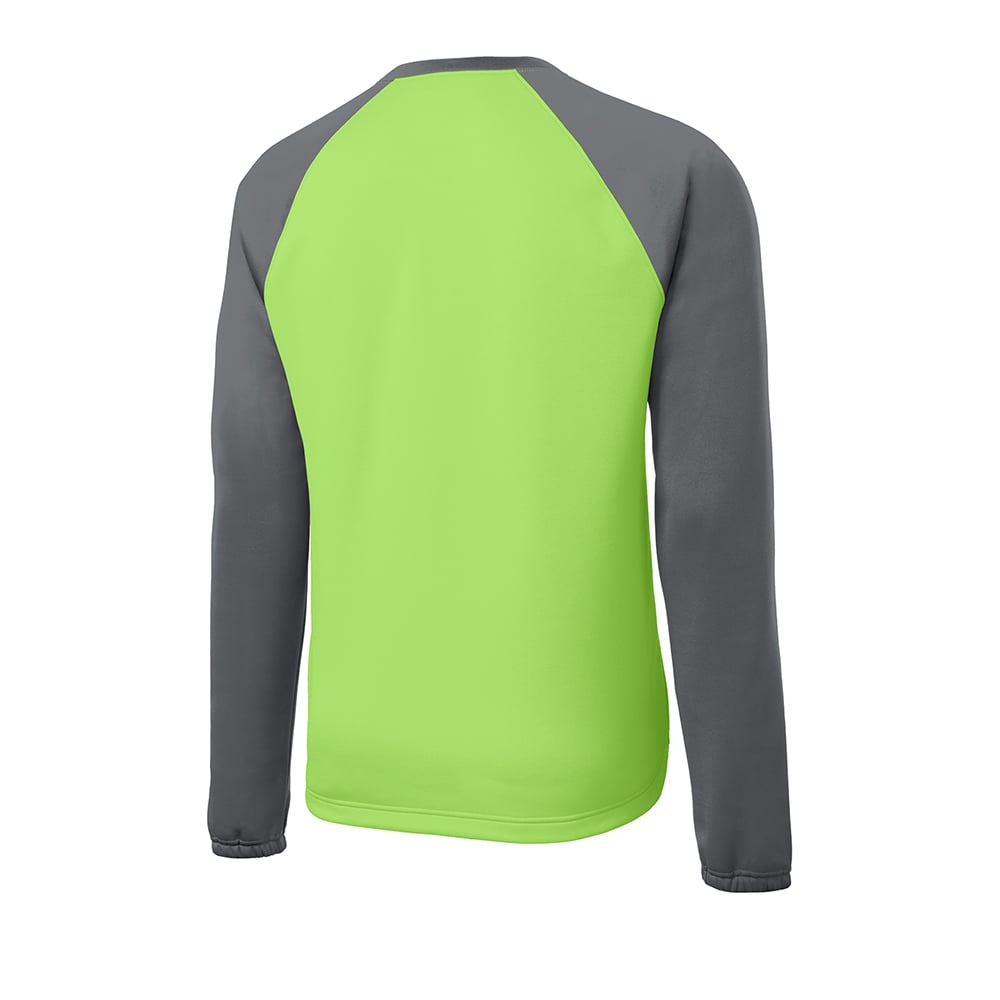 Sport - Tek YST242 Youth Sport - Wick Raglan Colorblock Fleece Crewneck - Gorvex.com