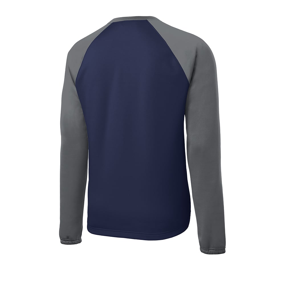 Sport - Tek YST242 Youth Sport - Wick Raglan Colorblock Fleece Crewneck - Gorvex.com