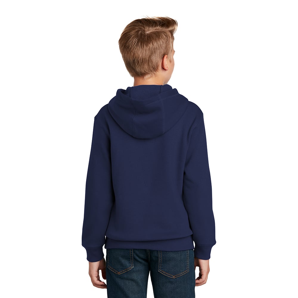 Sport - Tek YST254 Youth Hooded Sweatshirt with Front Pouch Pocket - Gorvex.com