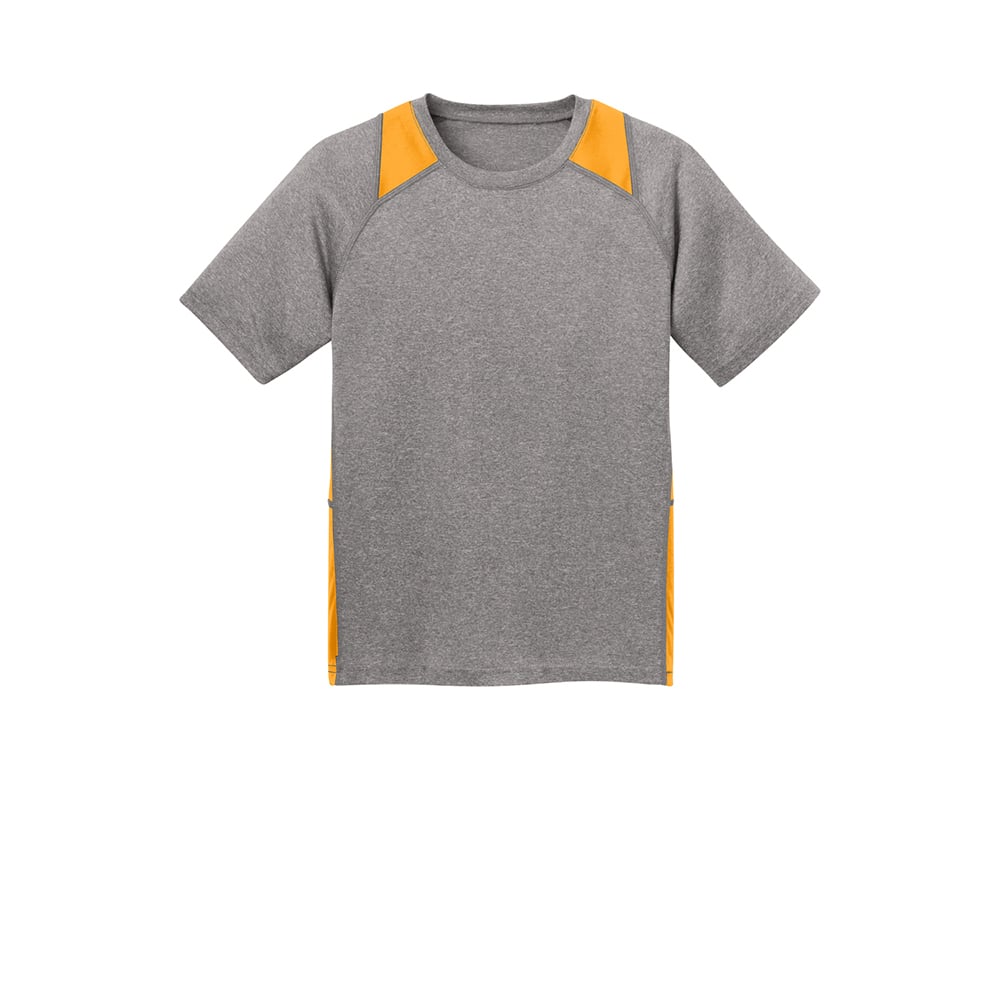 Sport - Tek YST361 Youth Heather Raglan Colorblock Contender T-Shirt - Gorvex.com